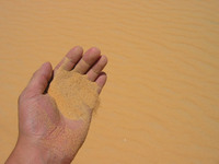 サラサラの砂