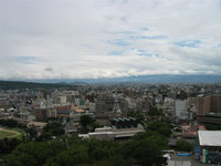 熊本城からの眺め